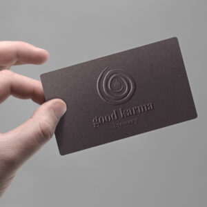 Embossed Business Card